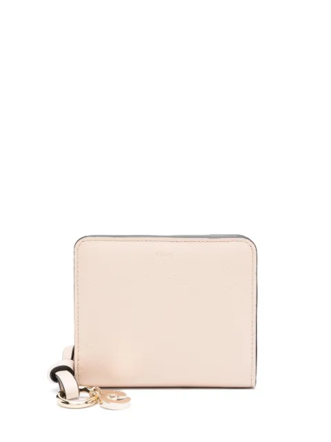 Chloé Alphabet leather compact wallet Pink CHC22WP765F576J5