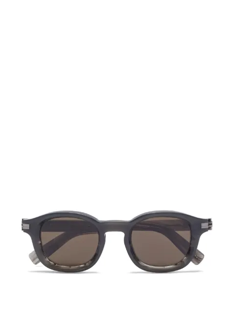 Zegna striped round-shape sunglasses Grey EZ02294720J
