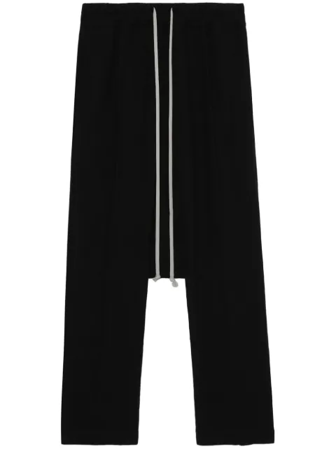 Rick Owens drop-crotch cropped trousers Black RP02C1308WN