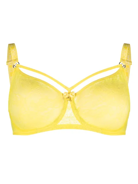 Marlies Dekkers Space Odyssey floral-lace push-up bra Yellow 36670