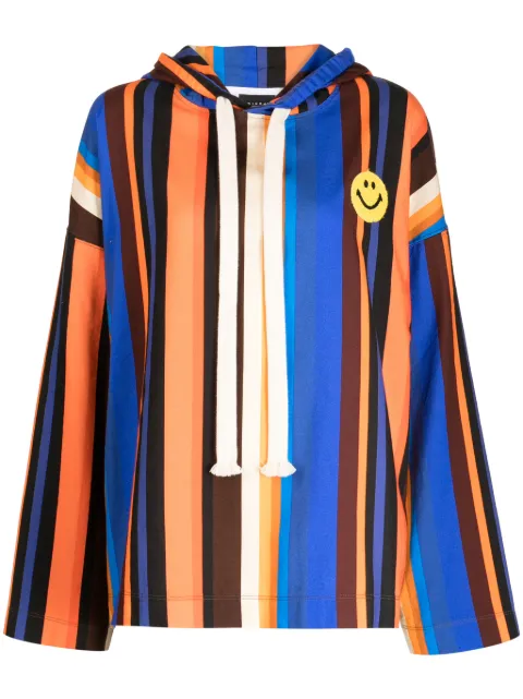 Joshua Sanders Smiley-patch cotton hoodie Multicolour JS33B10407