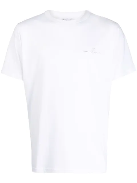 agnès b. logo-print cotton T-shirt White EBK7SEH1