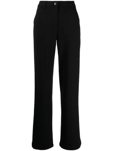 agnès b. Marilly high-waisted straight-leg trousers Black N364JX63