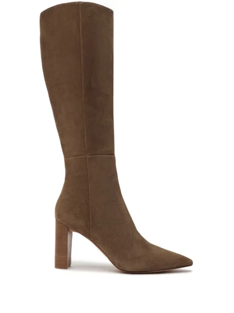 Alexandre Birman Elisa 85mm suede boots Brown B351780024
