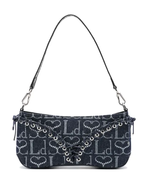Ludovic de Saint Sernin The Cleavage denim shoulder bag Blue AW23BG001UDEN002