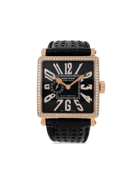 Roger Dubuis 2002 pre-owned Golden Square 34mm Black G34985SD