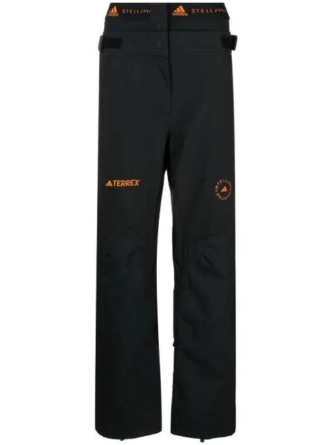 adidas x Terrex logo-embroidered straight-leg trousers Black IP1363