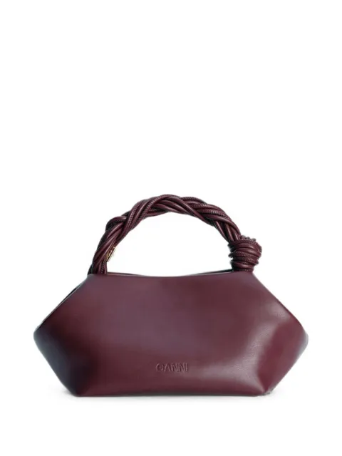 GANNI burgundy small Bou bag Red A5313