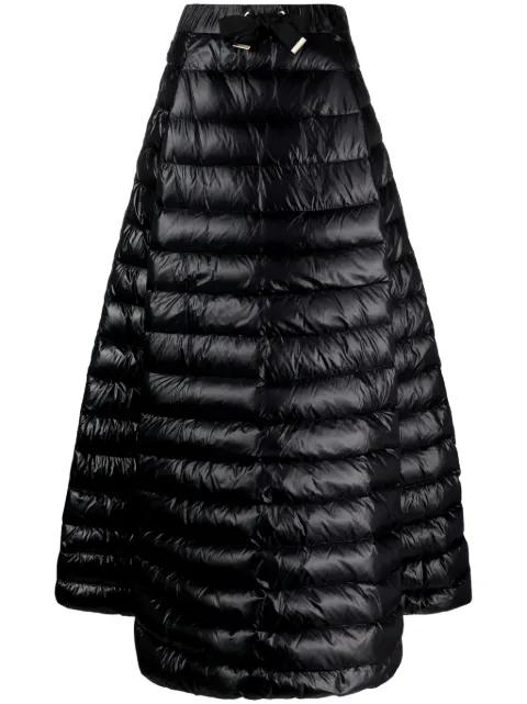 Herno quilted drawstring maxi skirt Black GP000002D12017