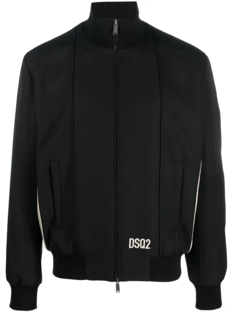 DSQUARED2 stripe-trim bomber jacket Black S71AN0492S76498
