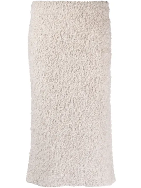 By Malene Birger alpaca wool-blend midi skirt Neutrals Q71993004