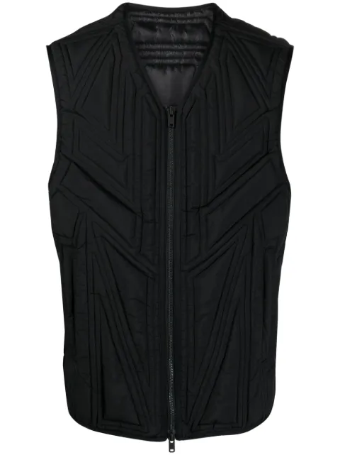 Y-3 x Adidas quilted zip-up vest Black IL2071