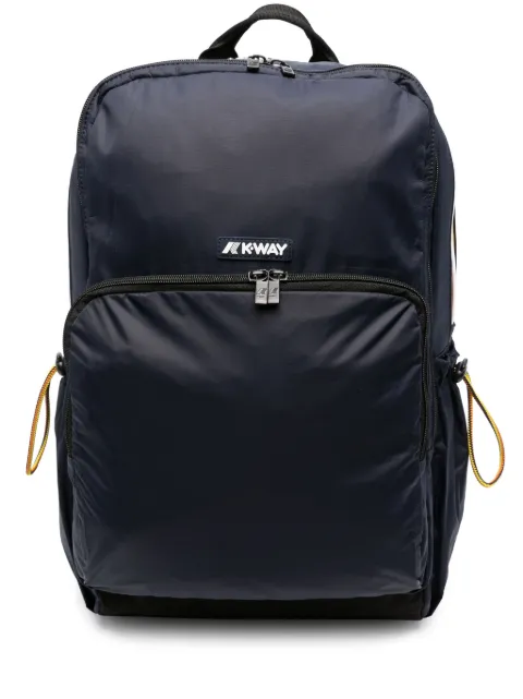 K-Way logo-patch drawstring backpack Blue K4112XW