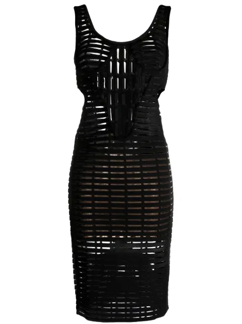 Genny Iconic cut-out midi dress Black 75AAF855CMC05