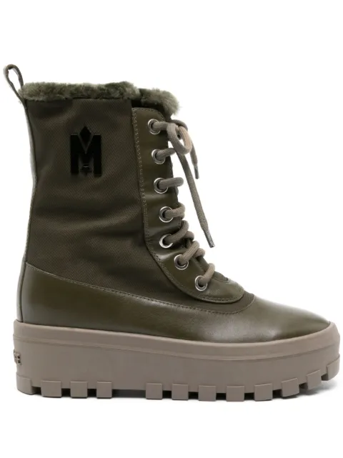 Mackage Hero-W shearling-lined ankle boots Green P000491