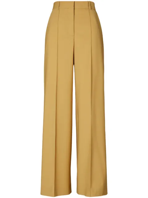 Tory Burch wide-leg wool trousers Yellow 155549