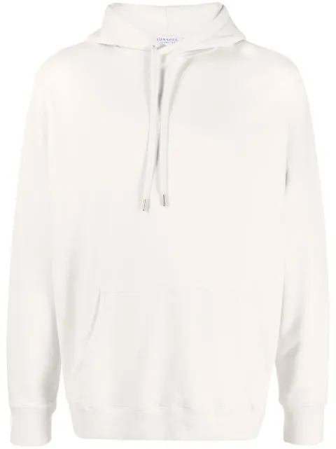 Sunspel drawstring-fastening cotton hoodie Neutrals MHOD1525U