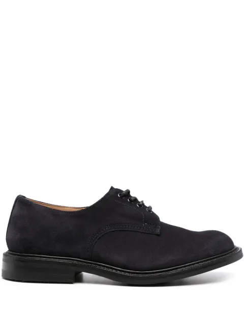 Tricker's Danielo round-toe derby shoes Blue DANIELOXREVERSED