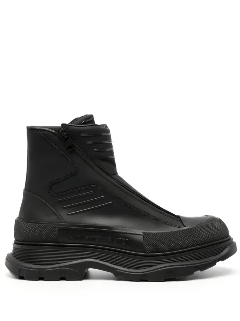 Alexander McQueen Tread Slick 45mm leather boots Black 757712WHYKF