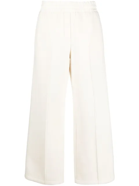 Jil Sander virgin-wool elasticated-waist trousers White J40KA0138J40031
