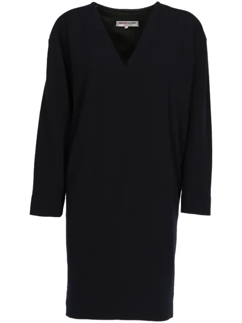 Saint Laurent Pre-Owned 1970s wool midi dress Blue SAI580BE