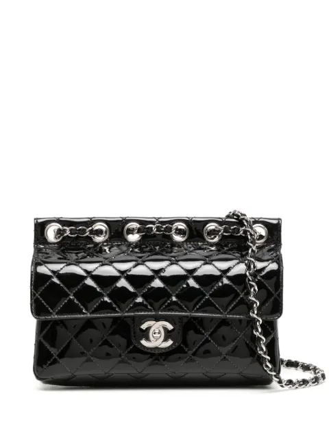 CHANEL Pre-Owned Chain-Through Flap shoulder bag Black FF1054