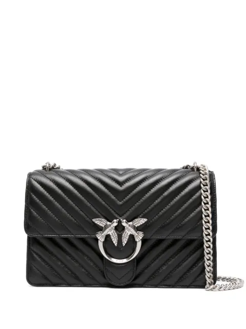 PINKO medium shoulder bag Love Bag One chevron Black 100941A0GK