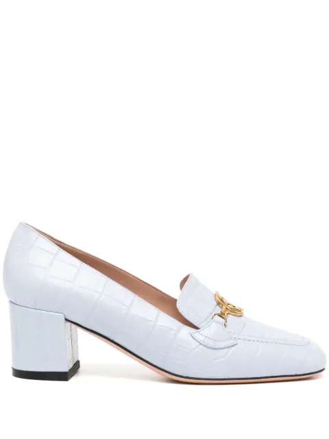 Bally Ellyane 50mm leather pumps Blue WP5002ST001