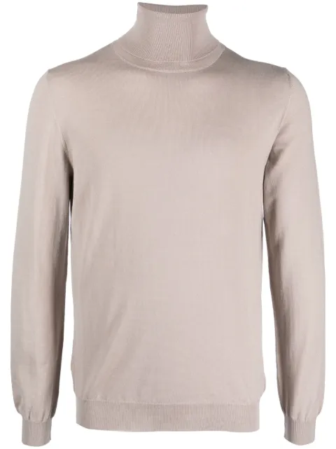 Zanone roll-neck fine-knit jumper Neutrals 811938Z0290