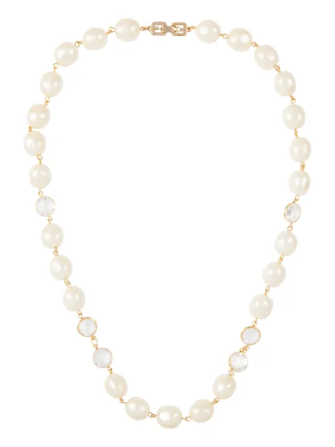 Givenchy Pre-Owned 1990s crystal and faux-pearl necklace Gold NL021632