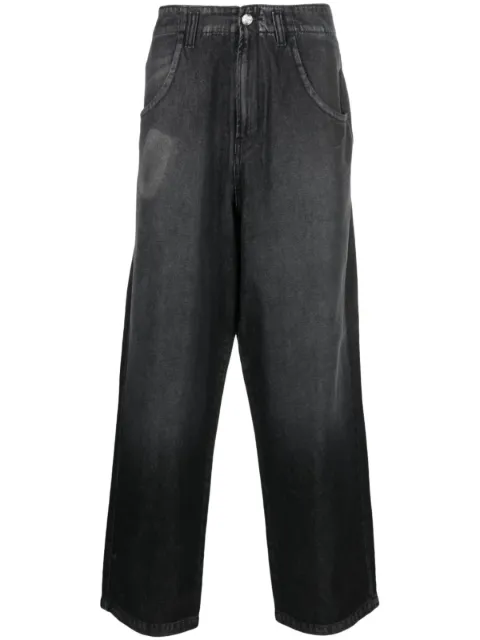 BLUEMARBLE button-up wide-leg jeans Black PA41DE13B23