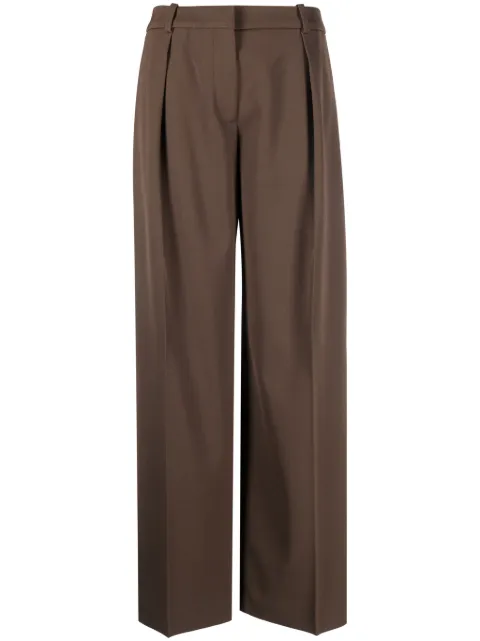 Calvin Klein tailored wide-leg twill trousers Brown K20K205965