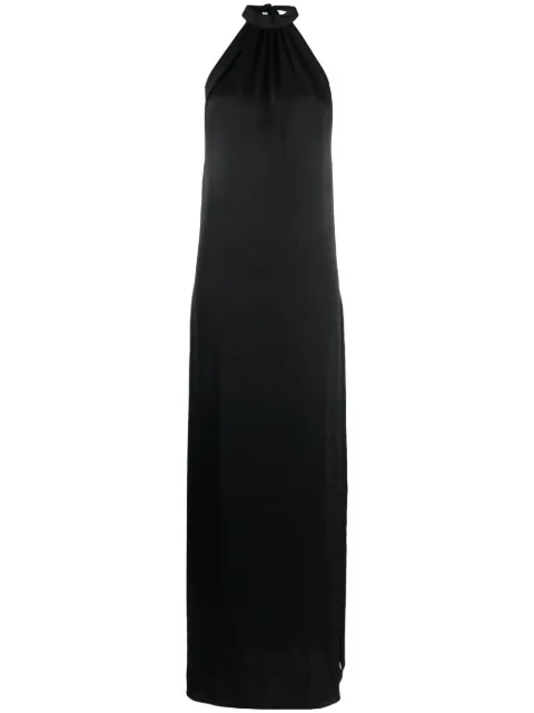 Maison Close open-back satin-weave dress Black 561874