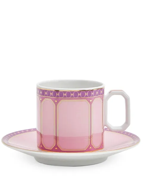 Swarovski Signum Rose cup and saucer Pink 1057042635014715