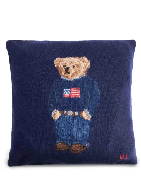 Ralph Lauren Home Polo Bear cushion Blue 650684789001