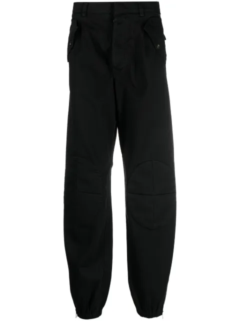 Winnie NY knee-pads cotton trousers Black WIFW23PA02320372