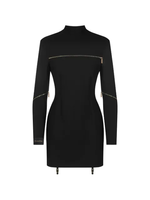 Maison Close zip-detail suspender-strap dress Black 561879