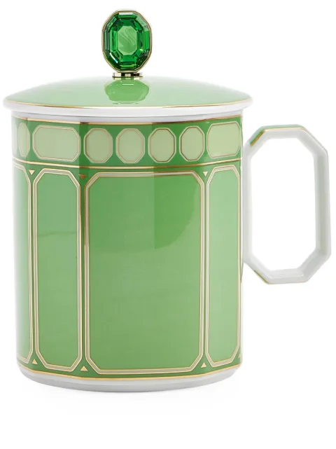 Rosenthal Signum Fern geometric-pattern print mug Green 1057042634915482