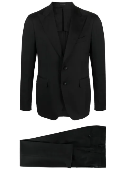 Tagliatore single-breasted virgin-wool suit Black 2SVS26B11AI060001UPER00