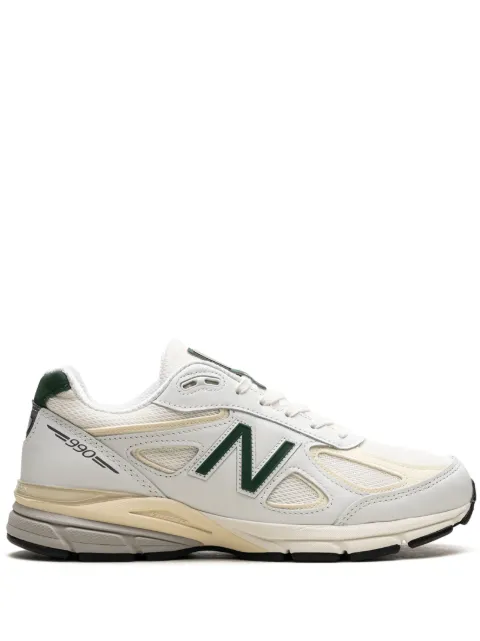 New Balance x Teddy Santis 990V4 Made In USA "White Green" sneakers White U990TC4