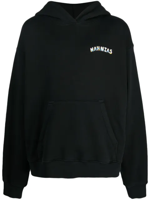 Nahmias logo-print cotton hoodie Black JSY2H1G15