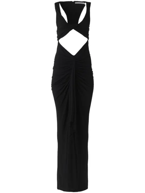 Christopher Esber Vivenda draped cut-out maxi dress Black 23023338