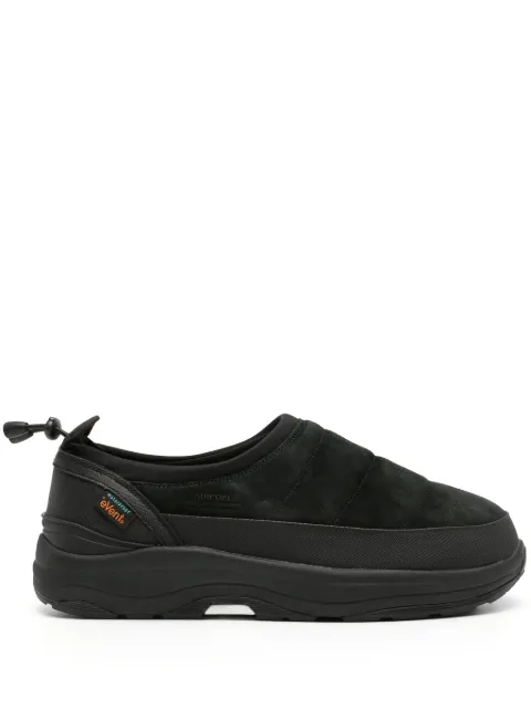 Suicoke Pepper-Sev suede slippers Black OG235SEV
