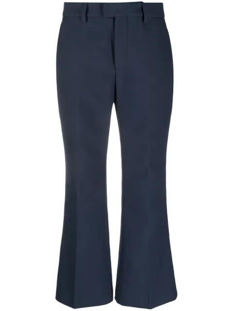 Closed wide-leg cropped trousers Blue C9161452722