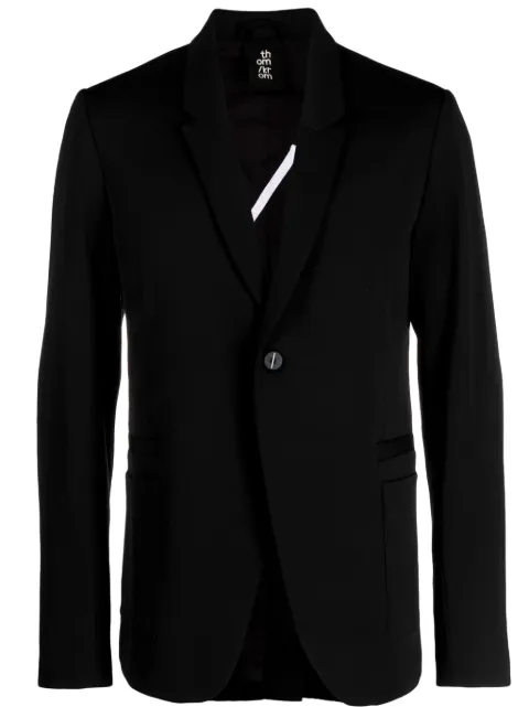Thom Krom long-sleeved single-breasted blazer Black MB50