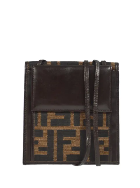 Fendi Pre-Owned 1990-2000s Zucca wallet purse Brown 0716346001