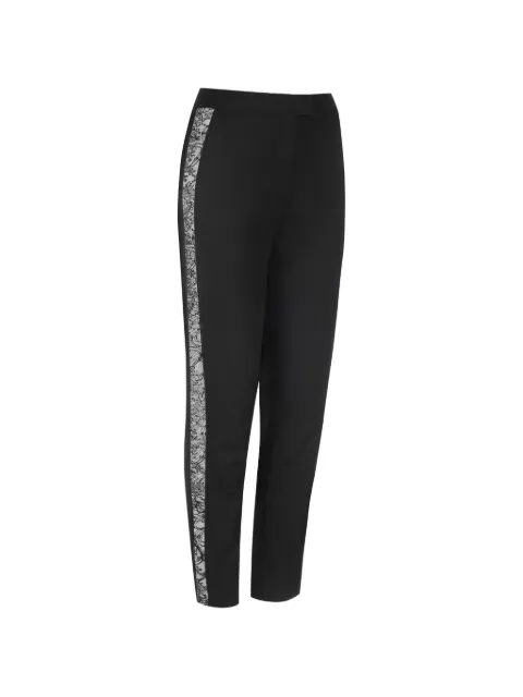 Maison Close lace-stripe virgin-wool blend tailored pants Black 561804