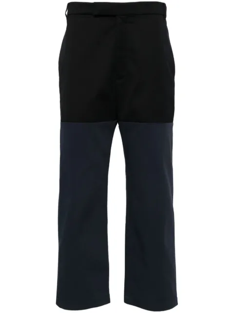 Thom Browne Unconstructed Combo straight-leg trousers Blue MTU328UF0175
