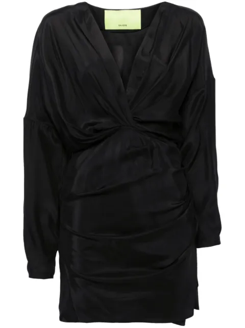 GAUGE81 Asuka drapped silk dress Black 22428