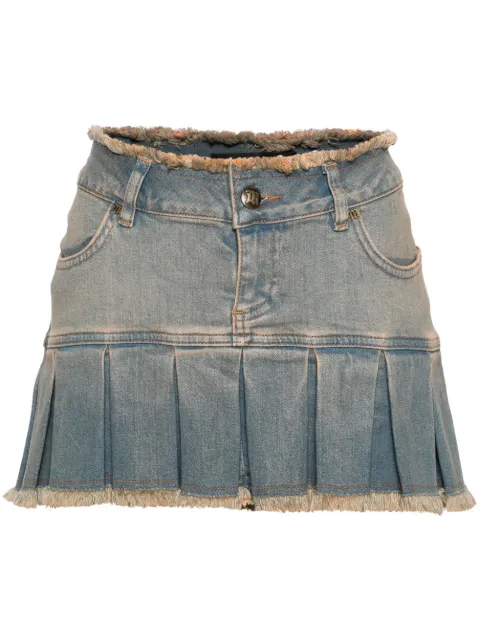 MISBHV pleated denim miniskirt Blue 240W861